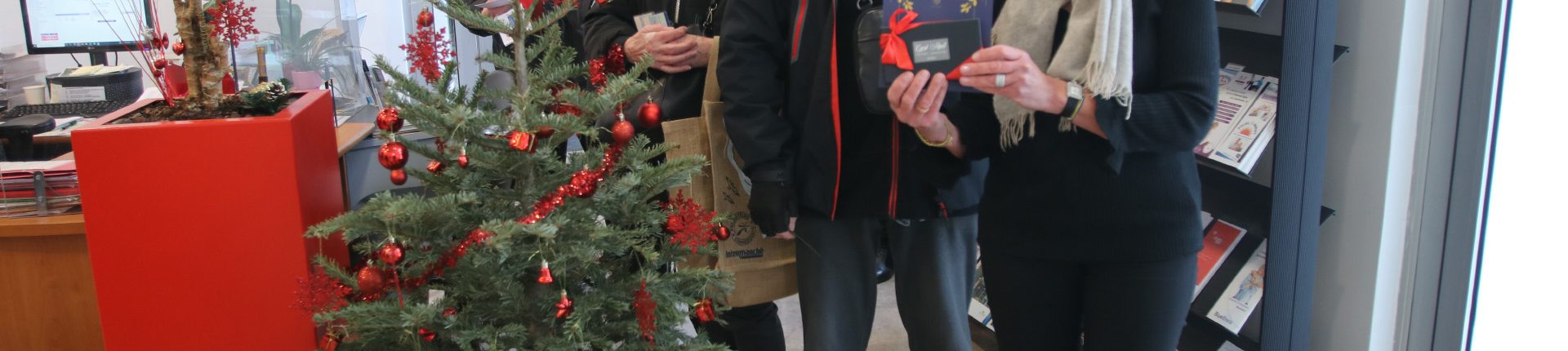 Distribution des chocolats de Noël