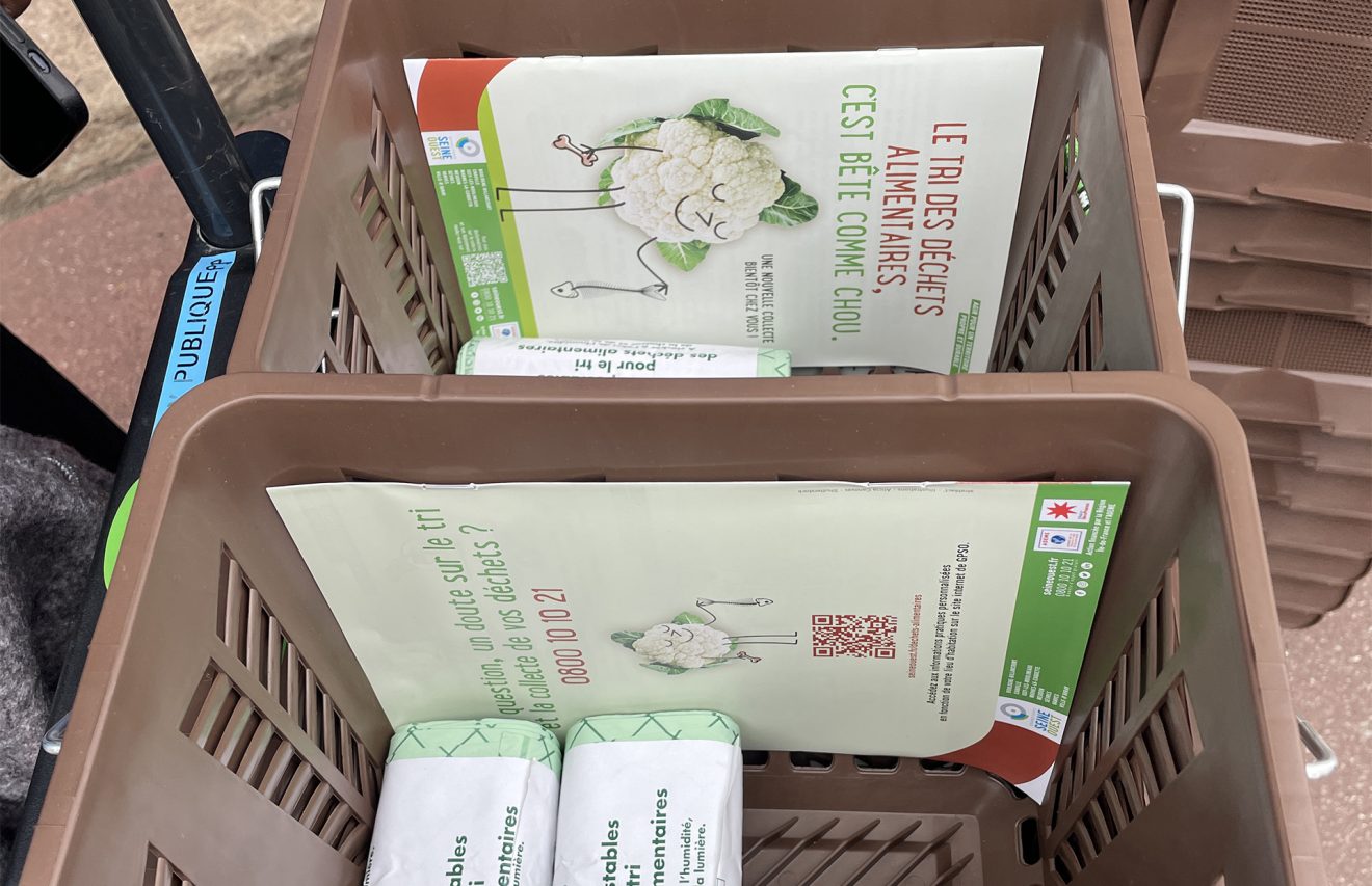 C’est parti pour la collecte  de déchets alimentaires