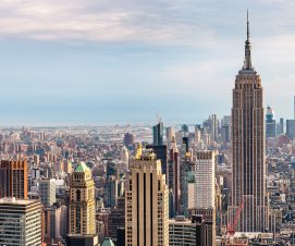 view on downtown of Manhattan, New York City